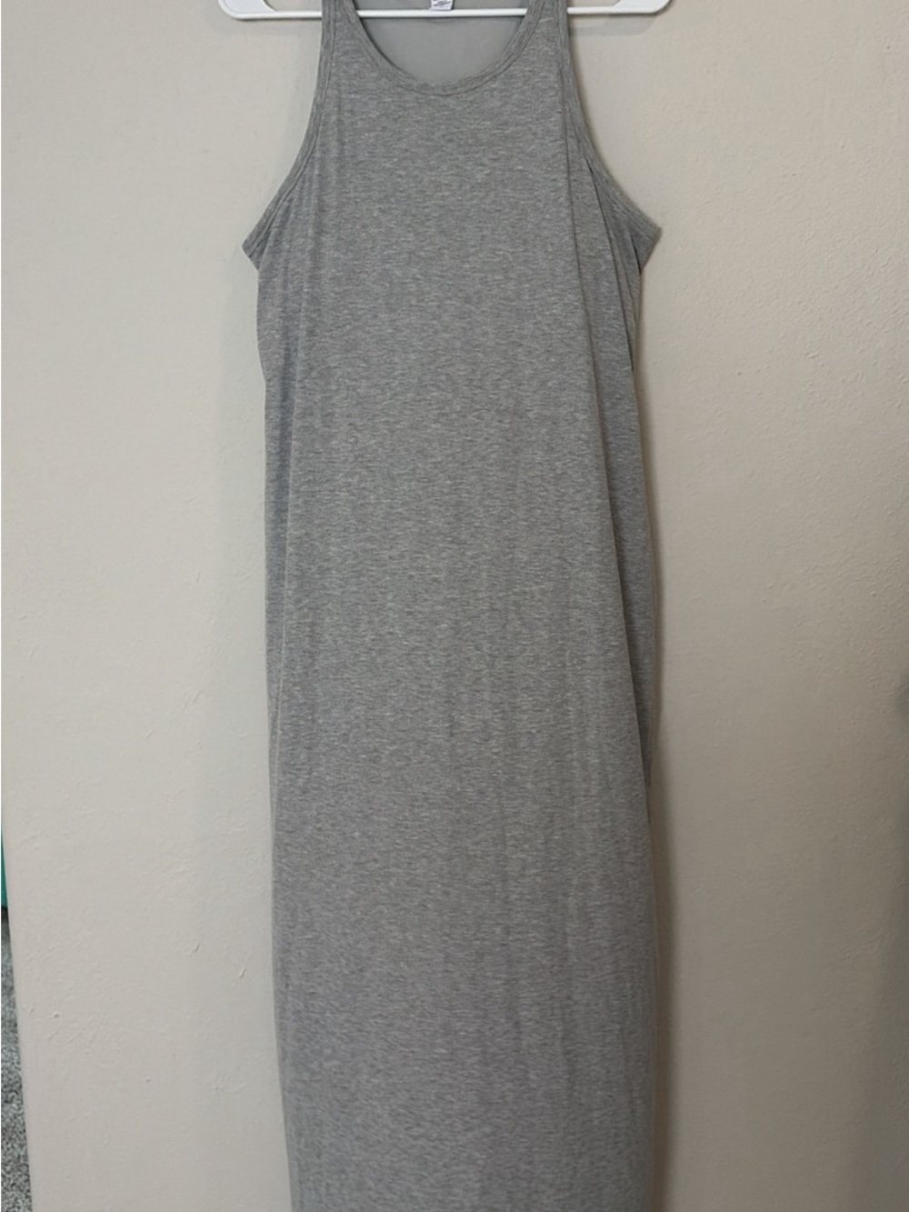 Athleta Heather Gray Sleeveless Maxi Dress